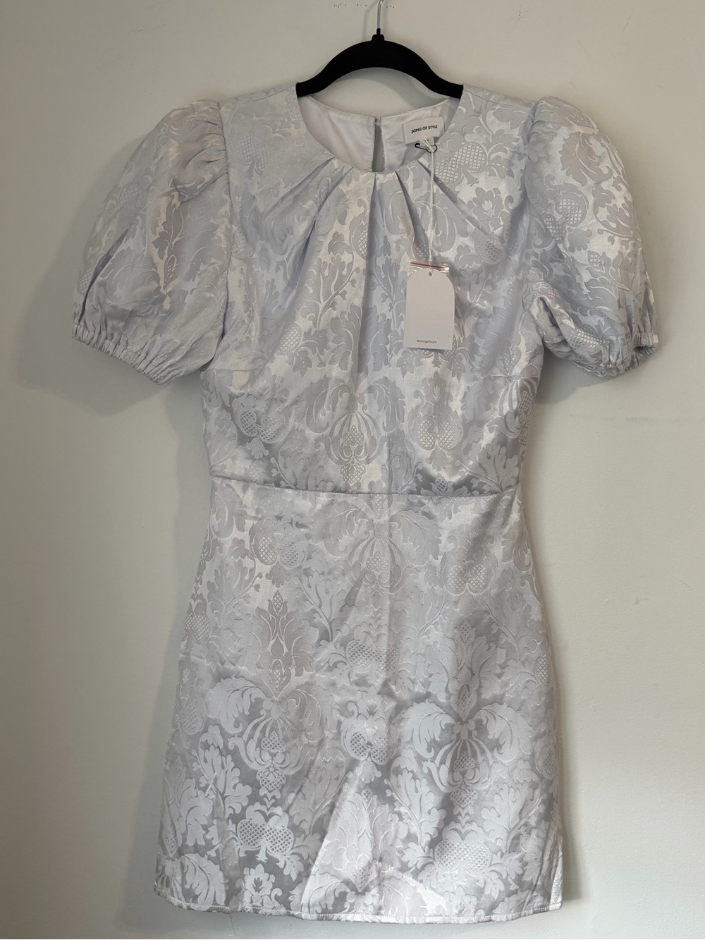 Revolve X Song of Style White Puff-Sleeve Mini Dress